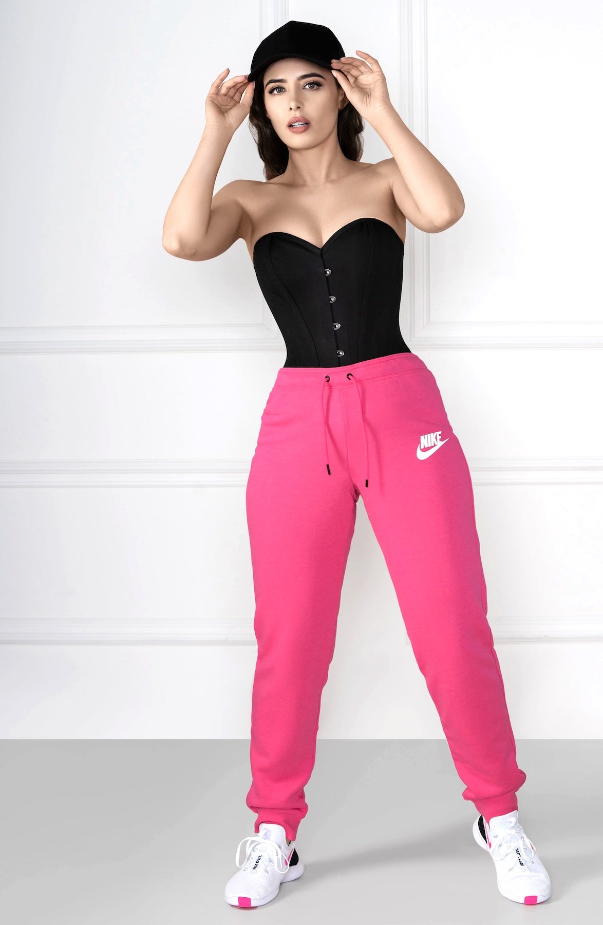 CLASSICALLY COTTON WAIST TRAINER CORSET FRONT