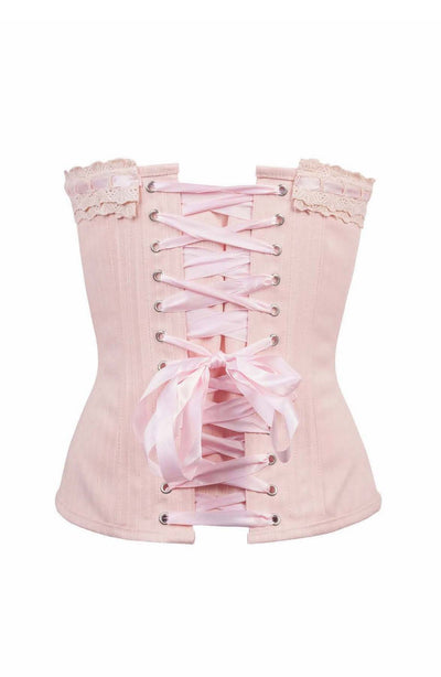 DUSTY PINK CLASSIC VICTORIAN CORSET BACK