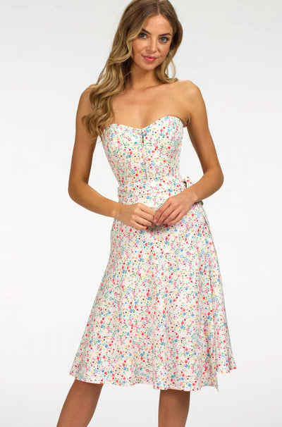 FLORAL MEADOW CORSET AND SKIRT FRONT