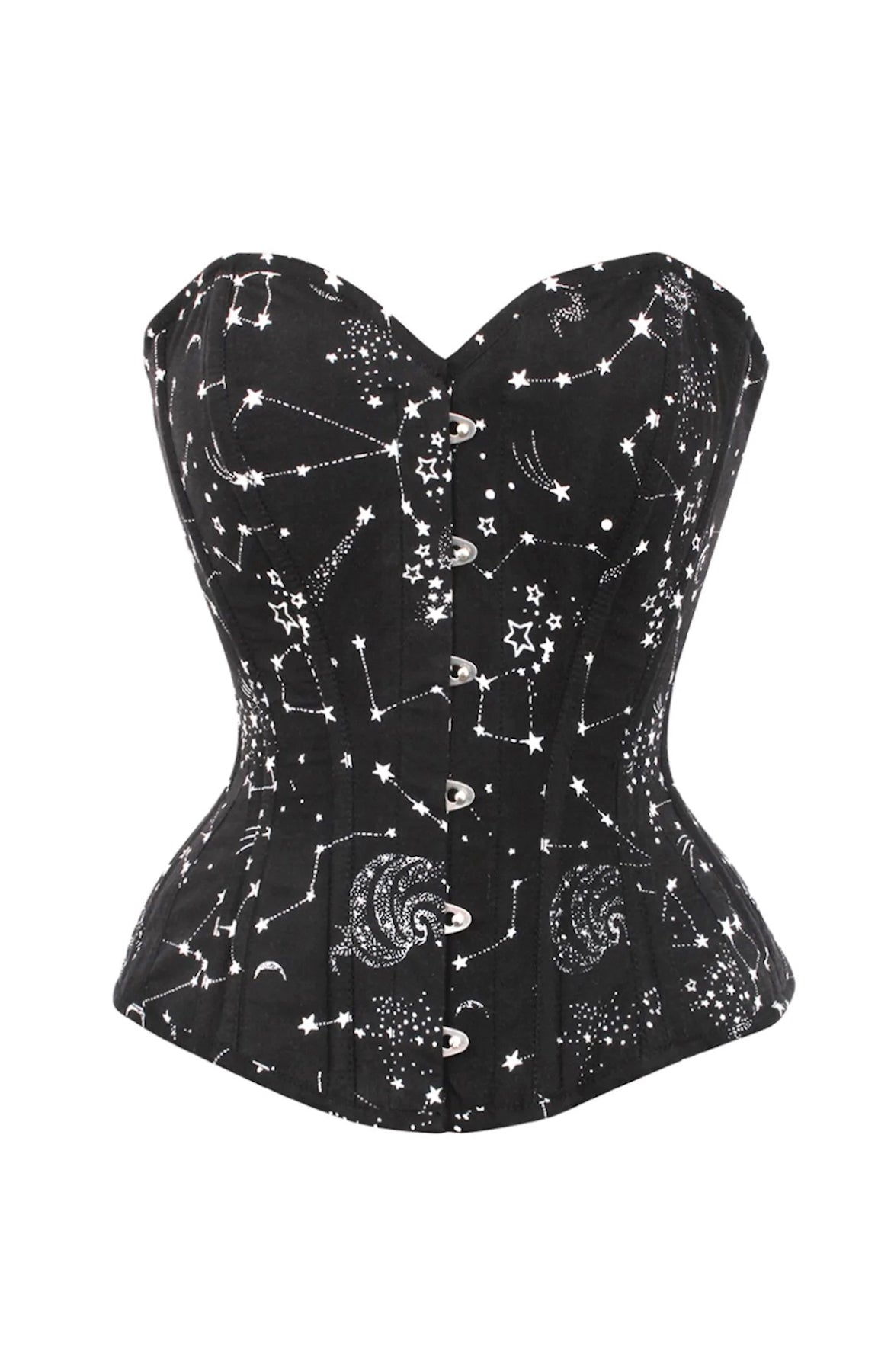 GALAXY OVERBUST CORSET WITH CORD LACING FRONT
