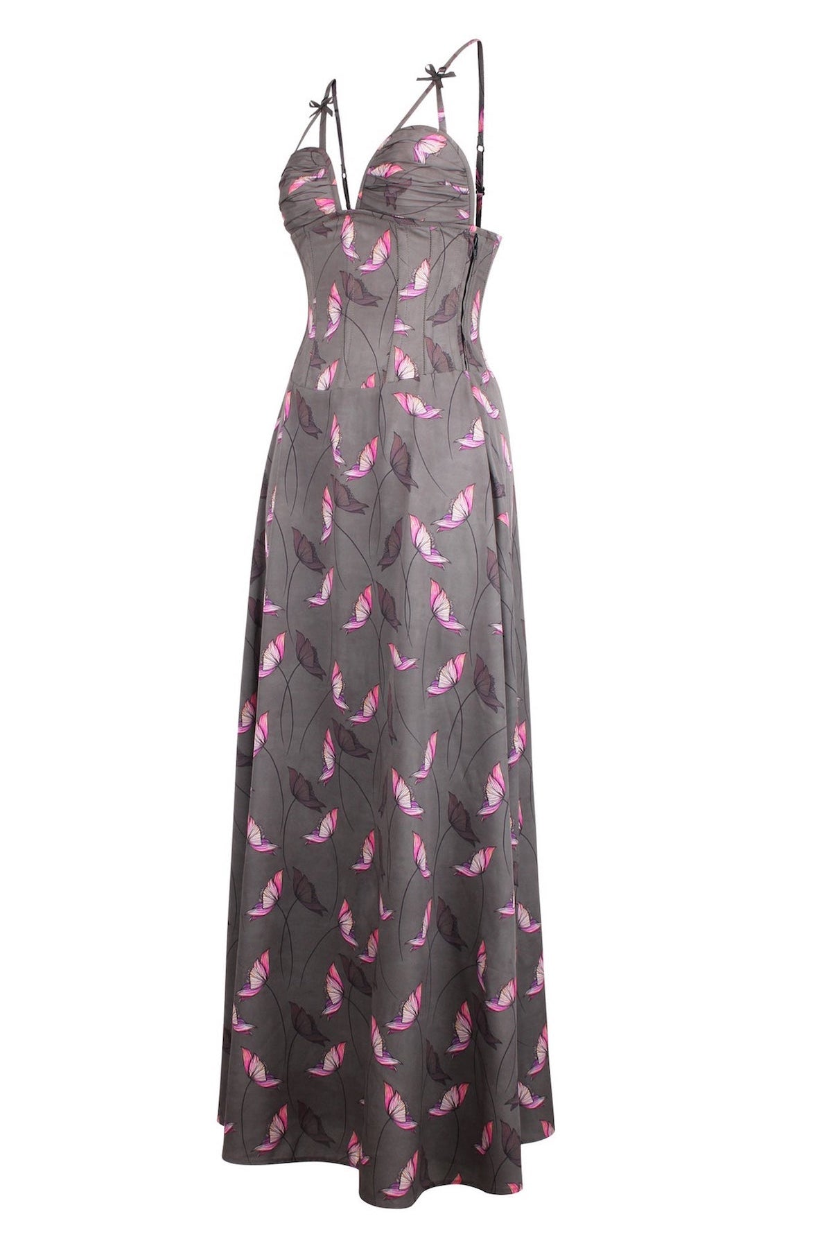 Pink Poppy Corset Maxi Dress