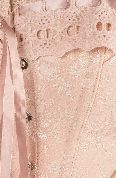 Victorian Vintage Inspired Pink Corset Fabric